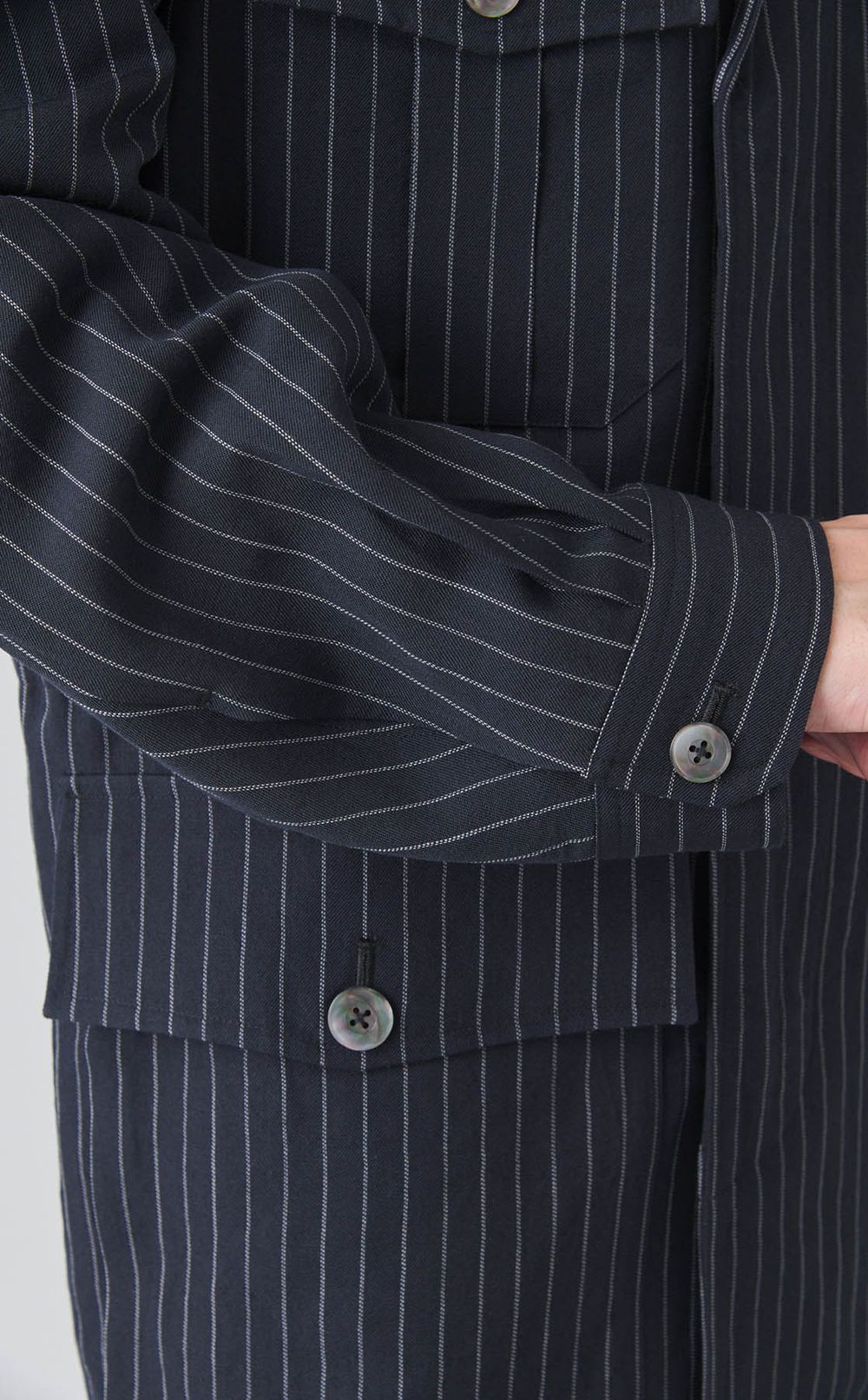 ウールリネンサファリジャケット