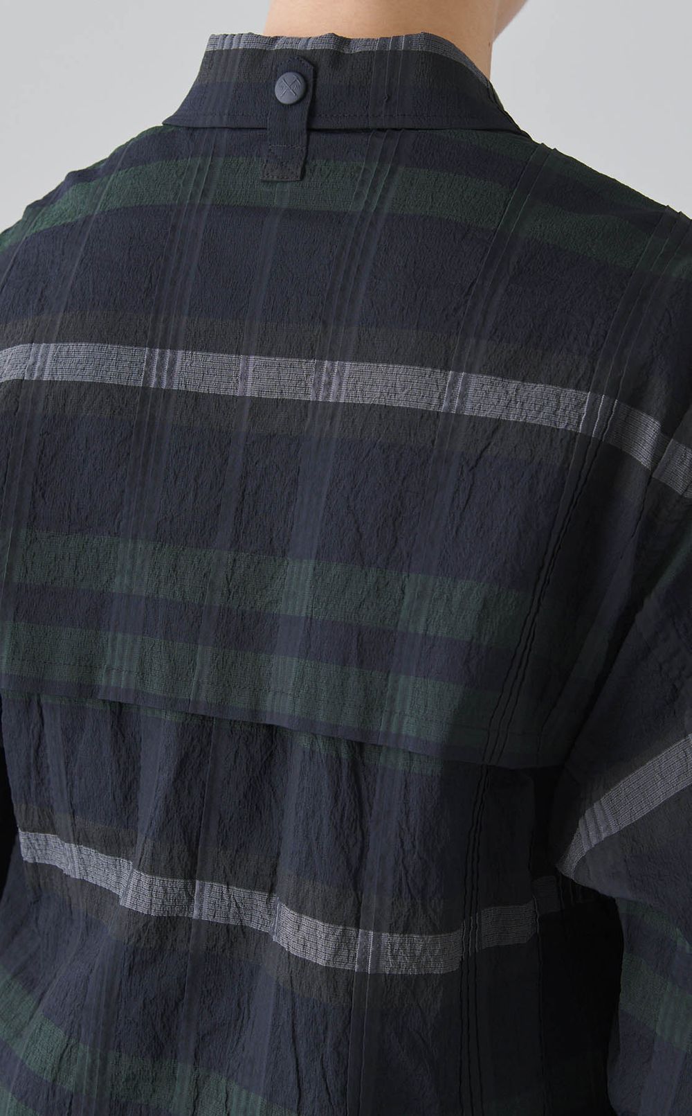 チェックシャツブルゾン