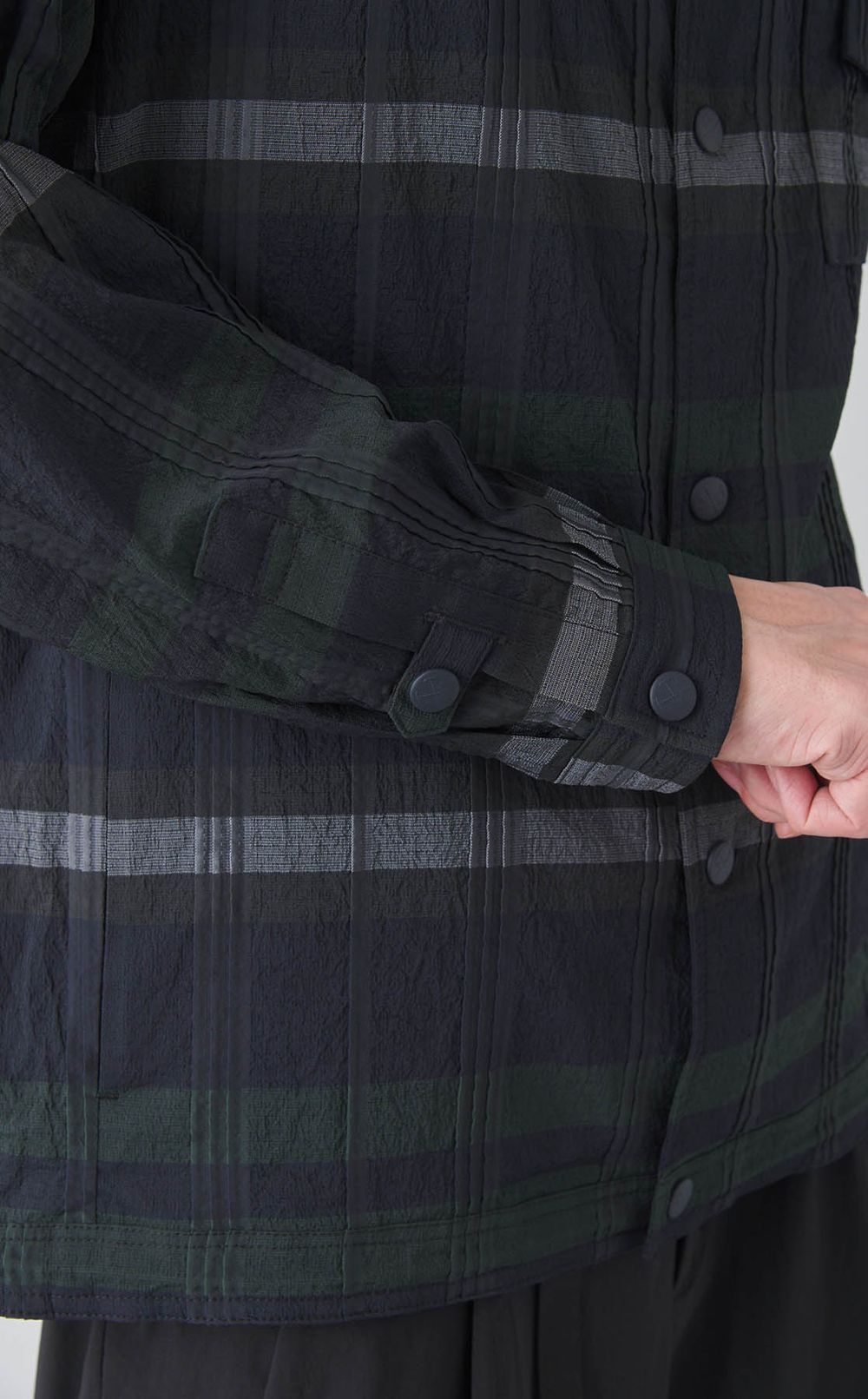 チェックシャツブルゾン