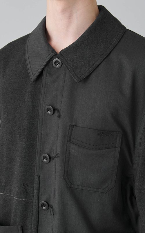 パッチワークユニフォームジャケット