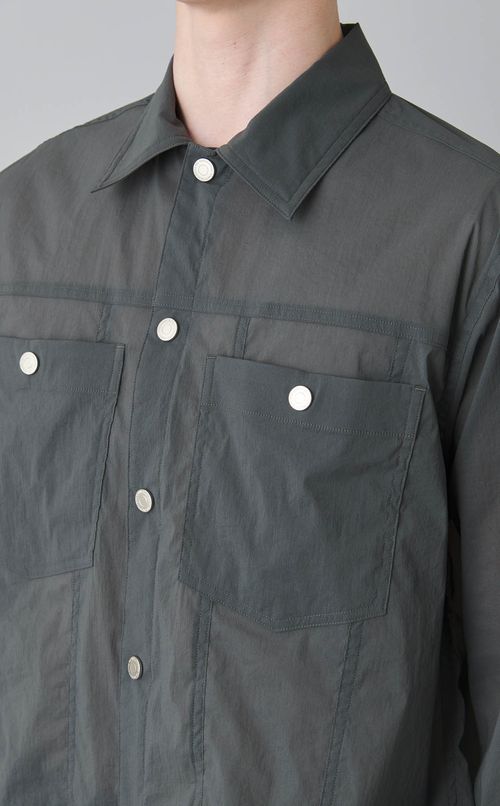 ナイロンサードディテールシャツ