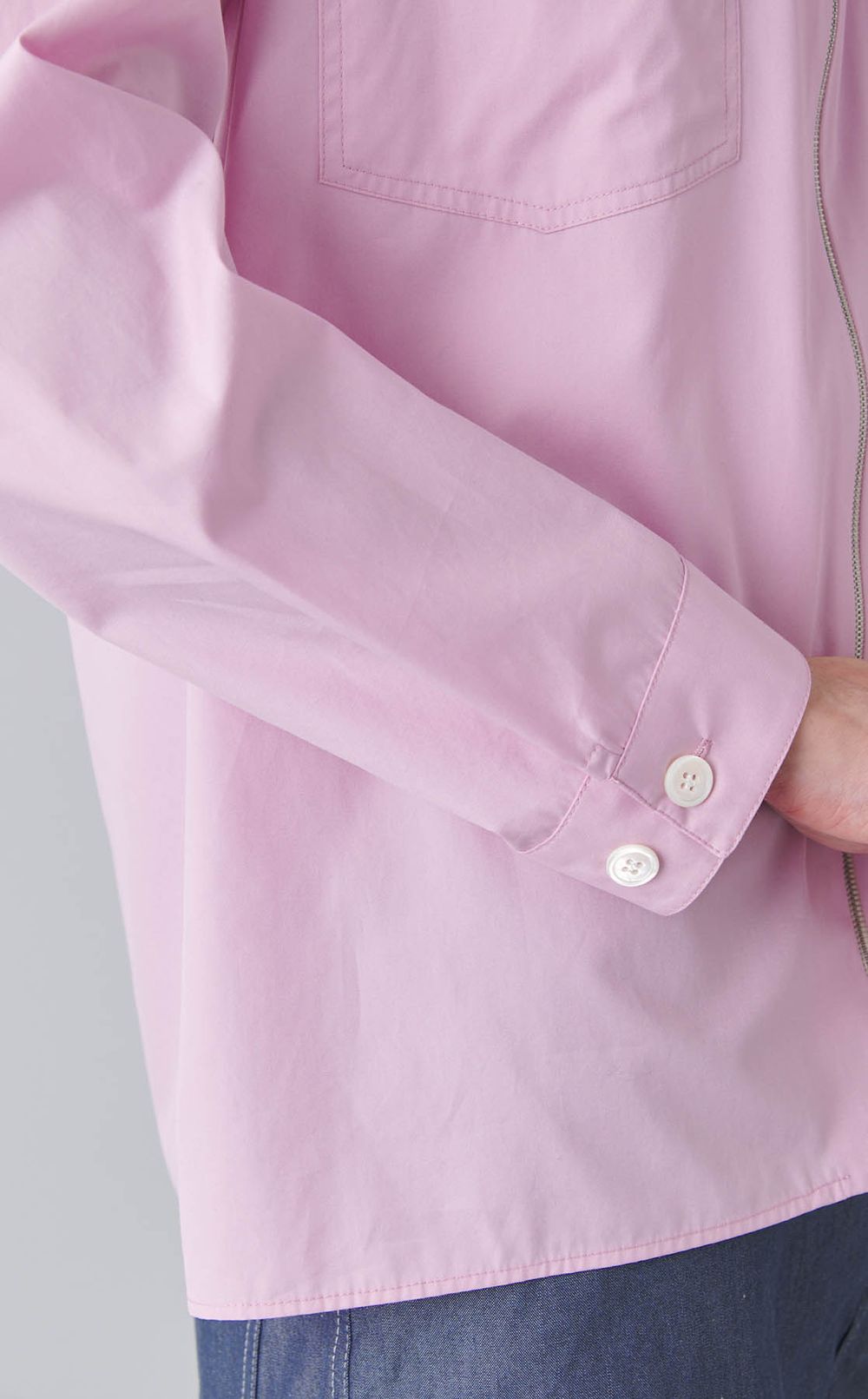 ロゴジップアップシャツ