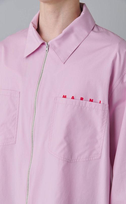 ロゴジップアップシャツ