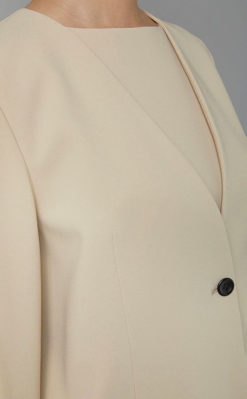 ノーカラーコンパクトジャケット