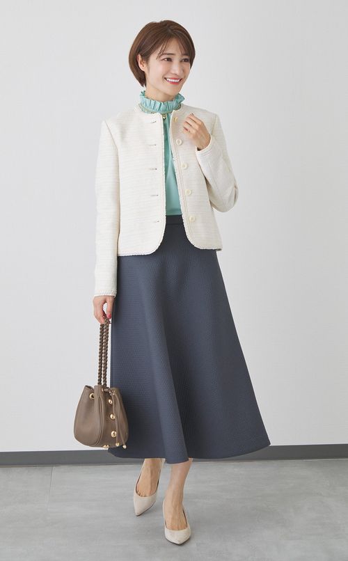 マトラッセジャガードフレアスカート