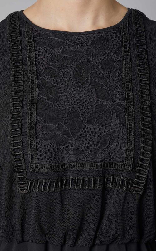 異素材ブロッキングオールインワン