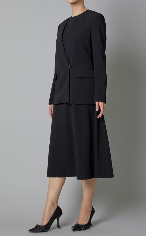 トリアセテートノーカラージャケット