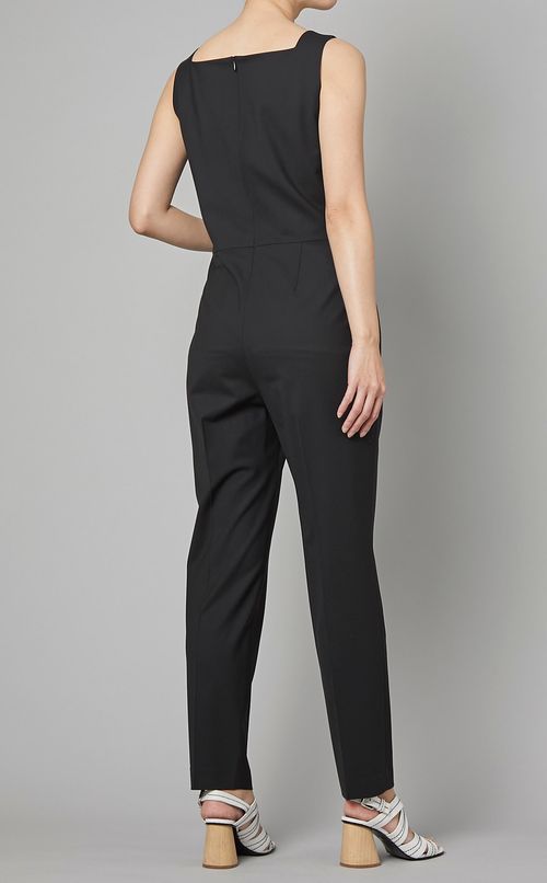 ラメトウールノースリーブオールインワン