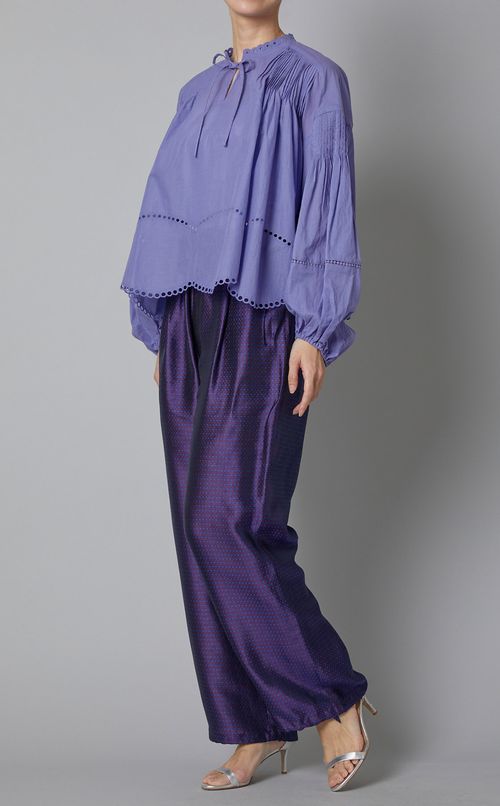 コットンローンブラウス