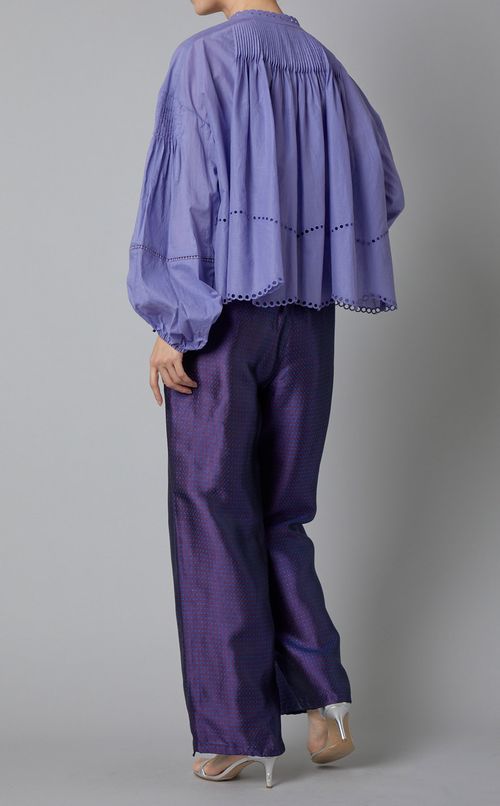 コットンローンブラウス