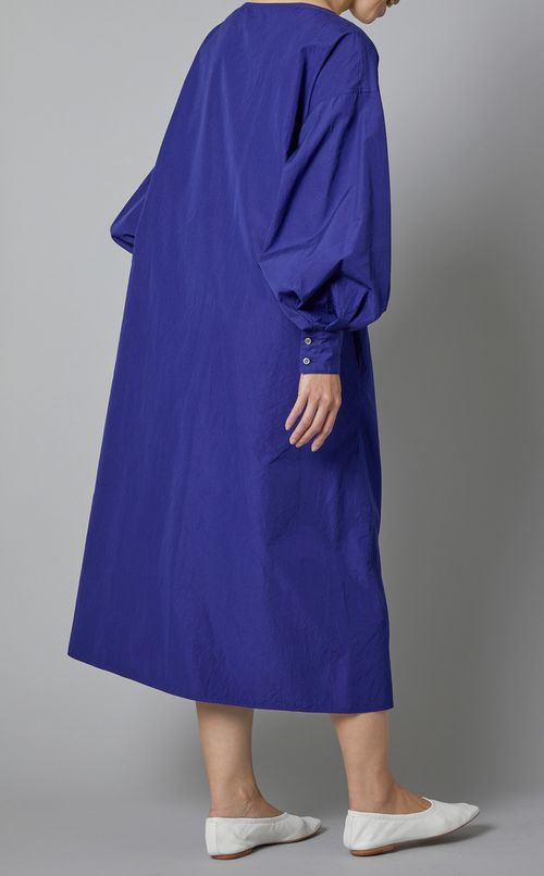 ボリュームスリーブボートネックワンピース