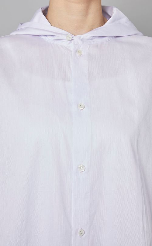 コードクロスフーデッドブラウス