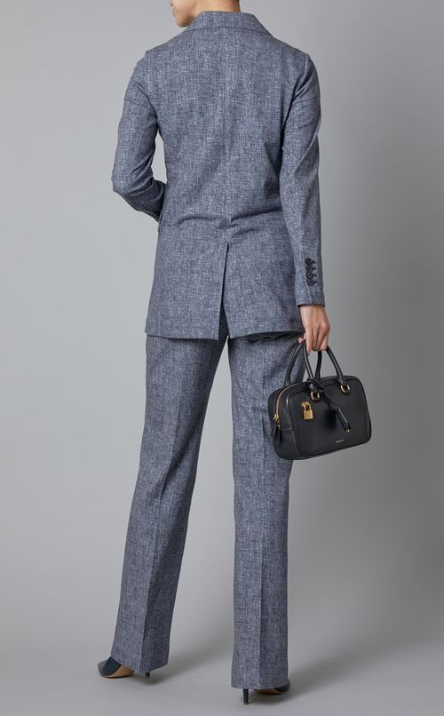 レザータブルジップスクエアバッグ