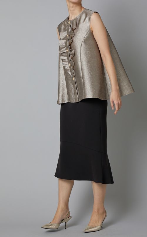 ストレッチペプラムスカート