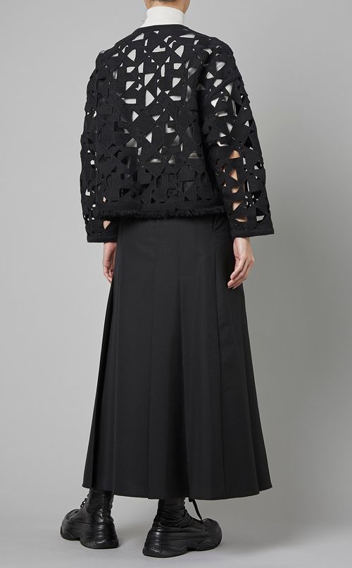 モザイクモチーフフリンジジャケット