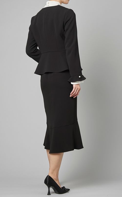 Vネックフレアジャケット