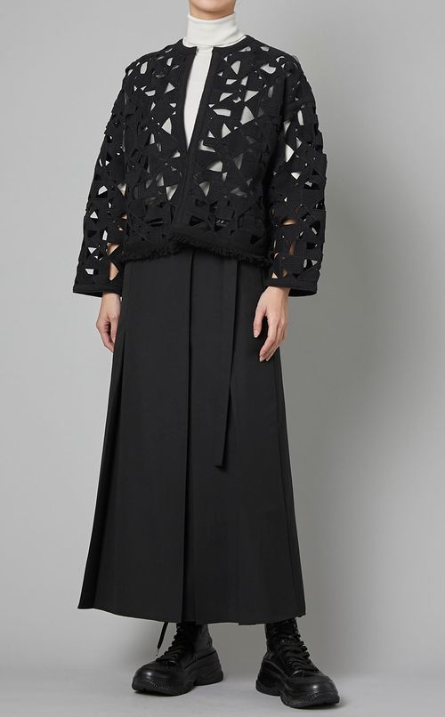 モザイクモチーフフリンジジャケット