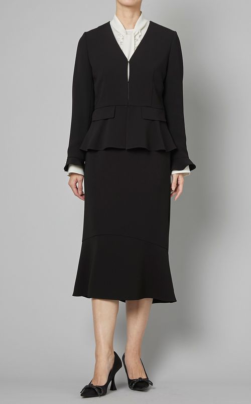 Vネックフレアジャケット