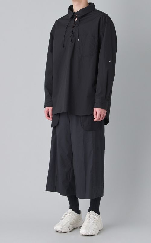 プリーツパネルパンツ