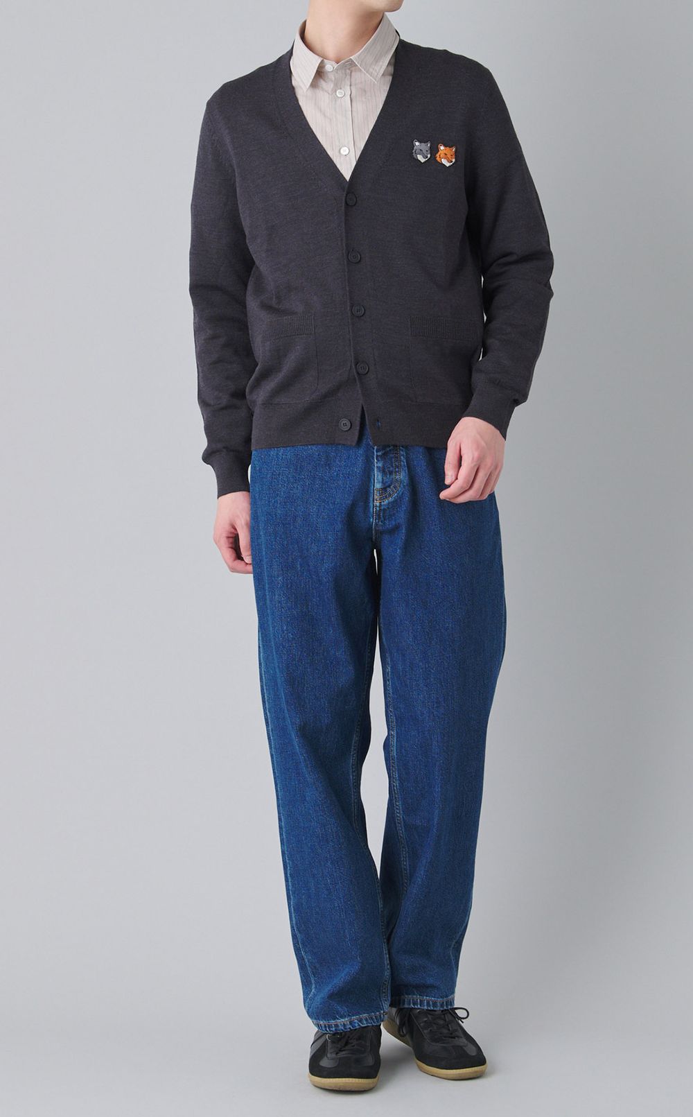 ライティングロゴストライプシャツ