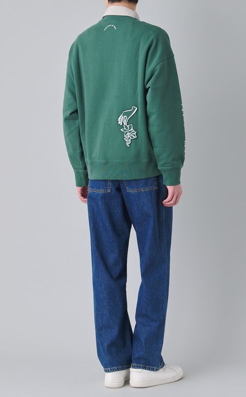 スタンプオーバーサイズスウェットシャツ