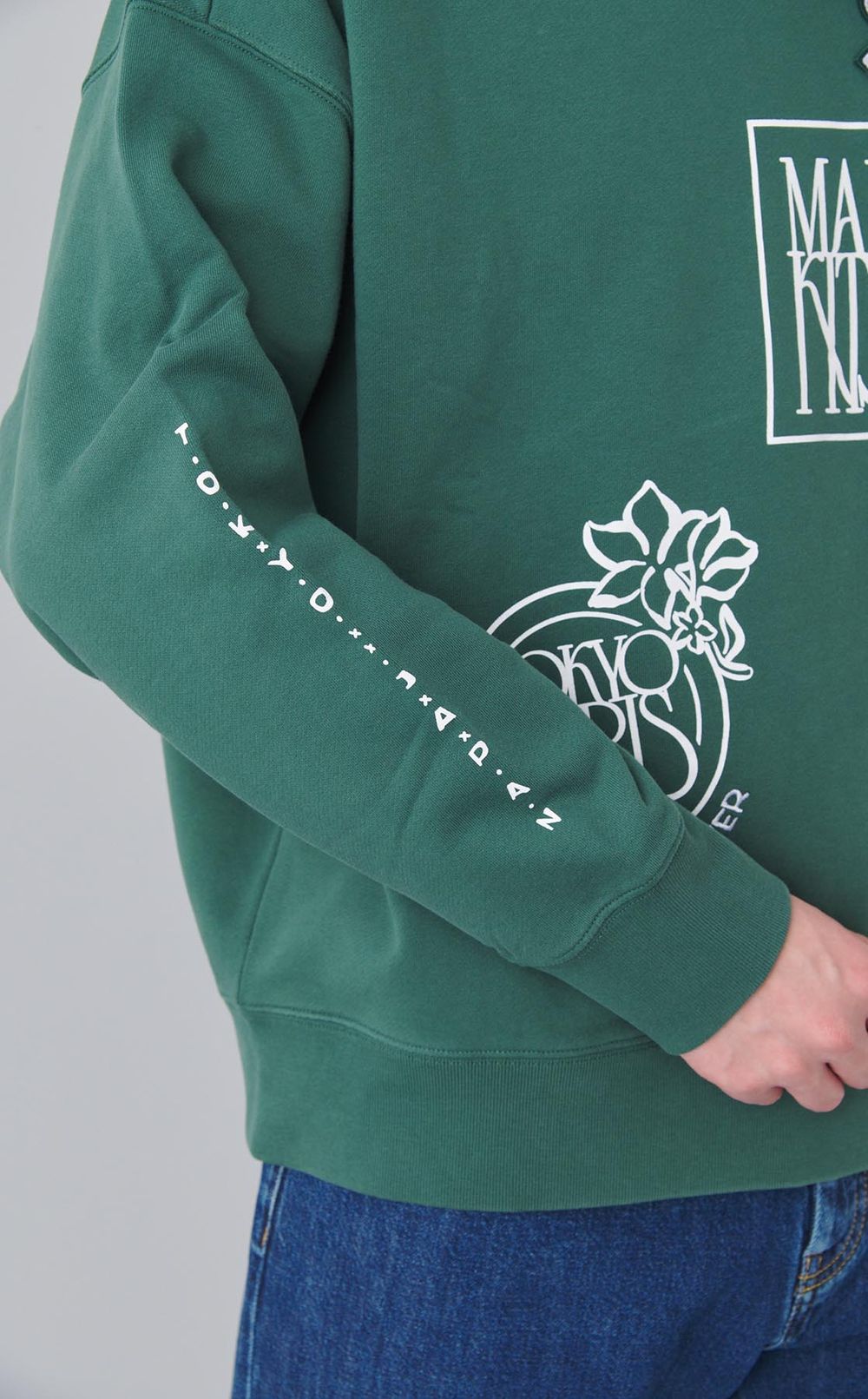 スタンプオーバーサイズスウェットシャツ