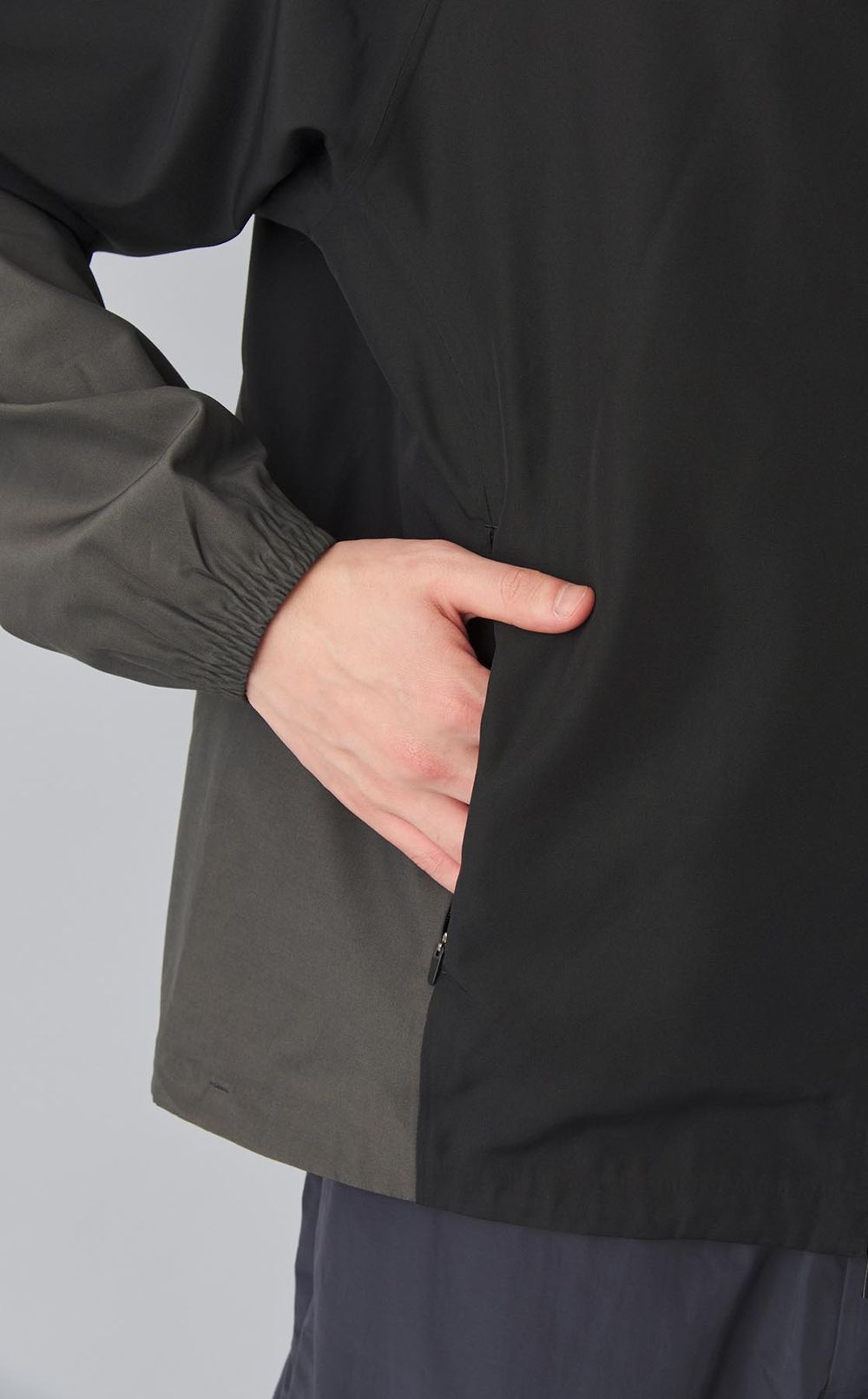 タフタバイカラーブルゾン