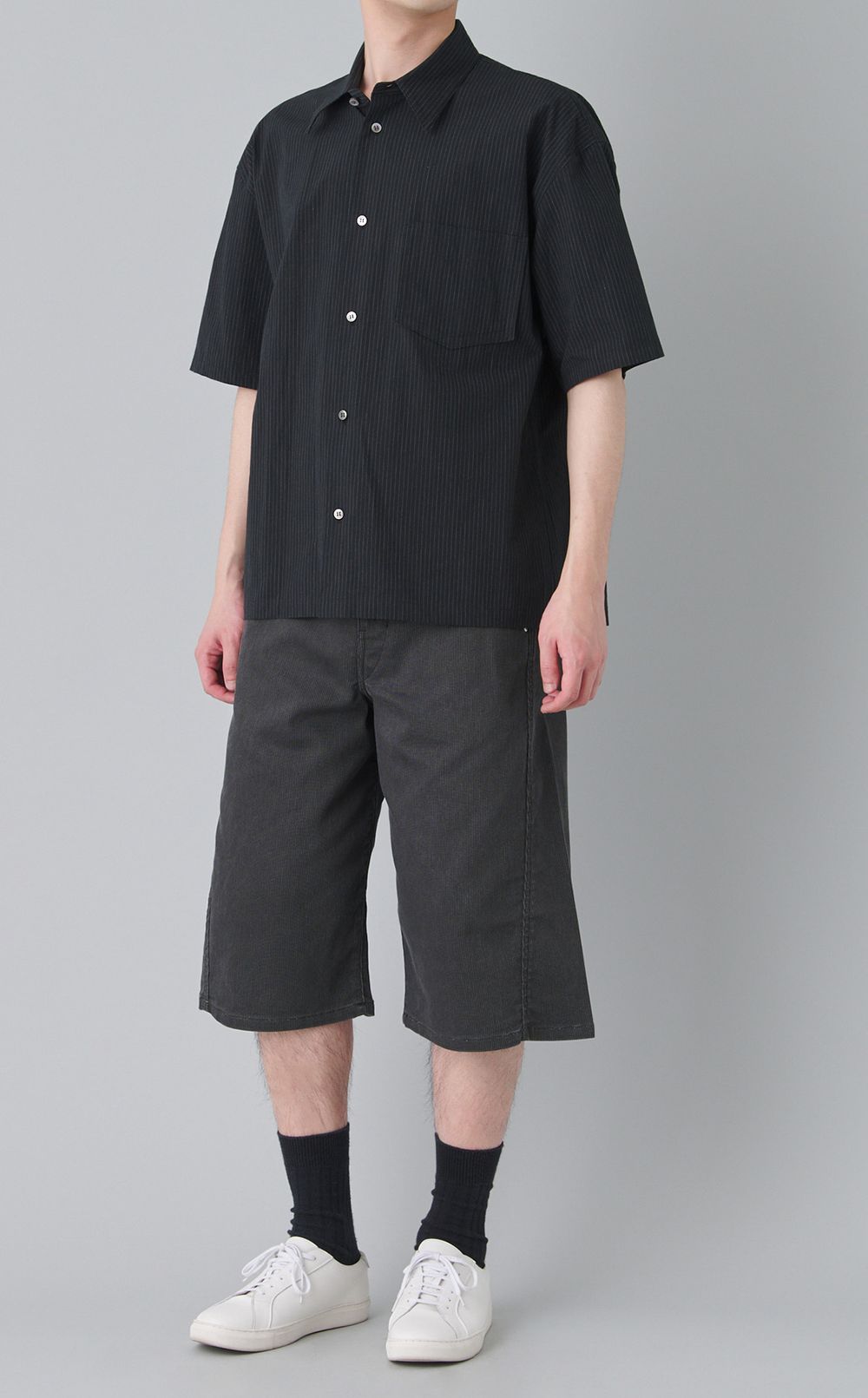 ストライプショートスリーブシャツ