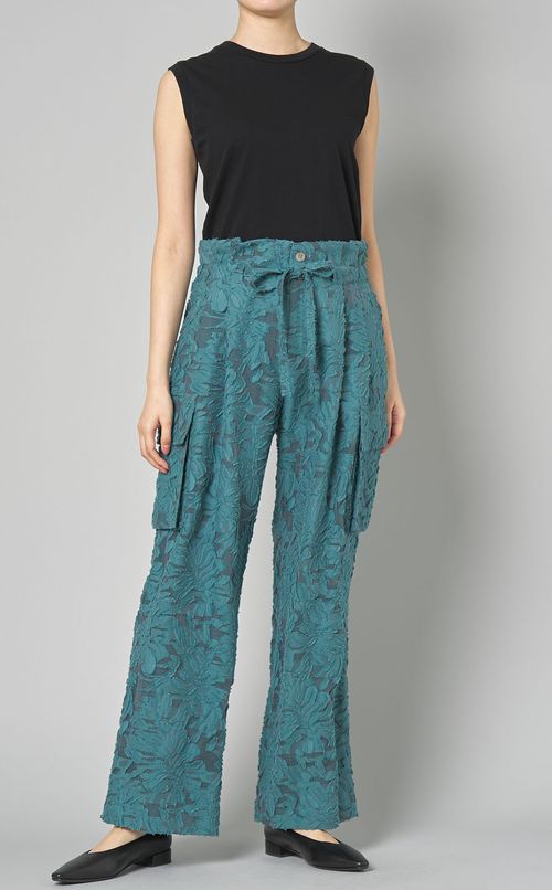 カットジャガードカーゴパンツ