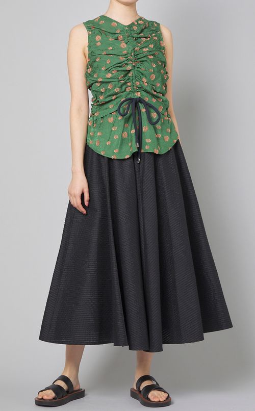 ジャガードギャザーフレアースカート