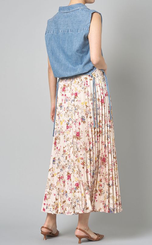 ライトデニムプルオーバーブラウス