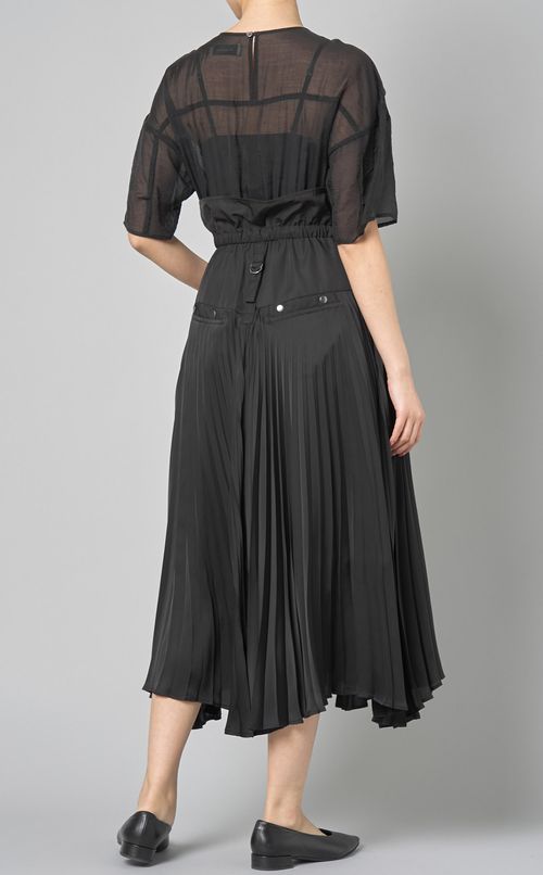 異素材コンビN3Bワンピース