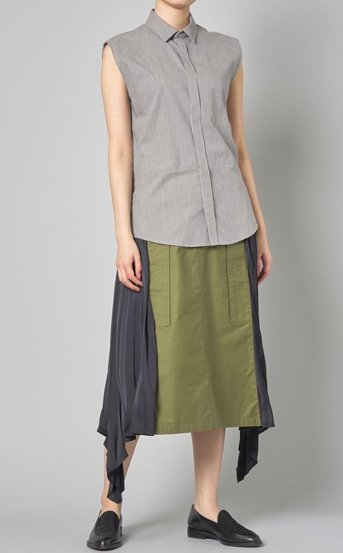 ストライプシャツジレ