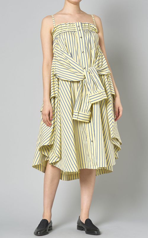 コットンストライプ 3wayワンピース