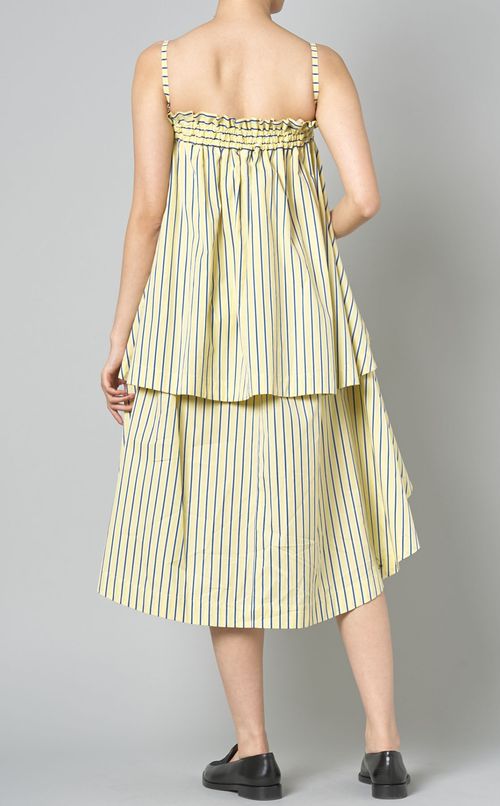 コットンストライプ 3wayワンピース