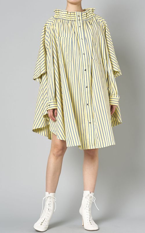 コットンストライプ 3wayワンピース