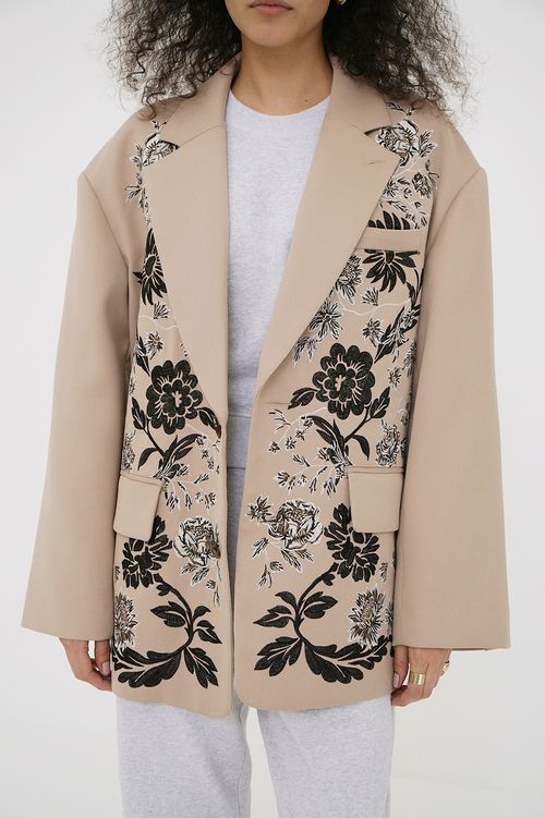 フラワーエンブロイダリージャケット