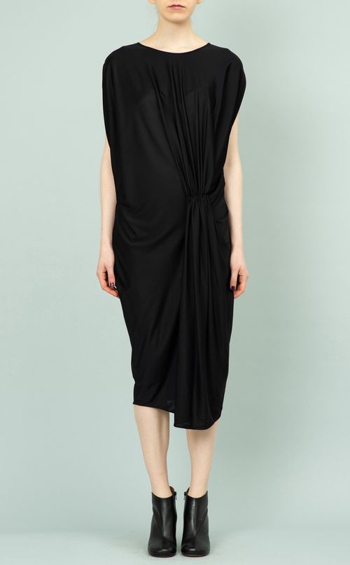 ドレープボートネックワンピース