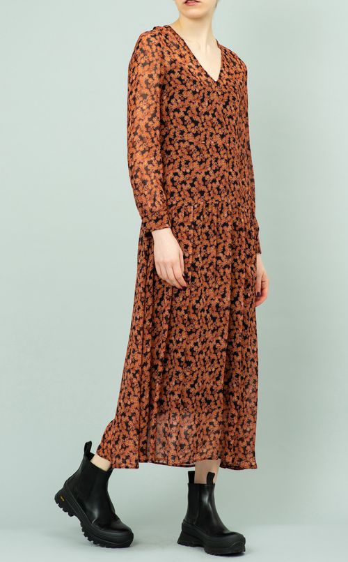 フラワープリントワンピース