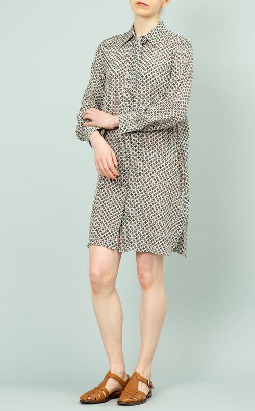 プリントシャツワンピース
