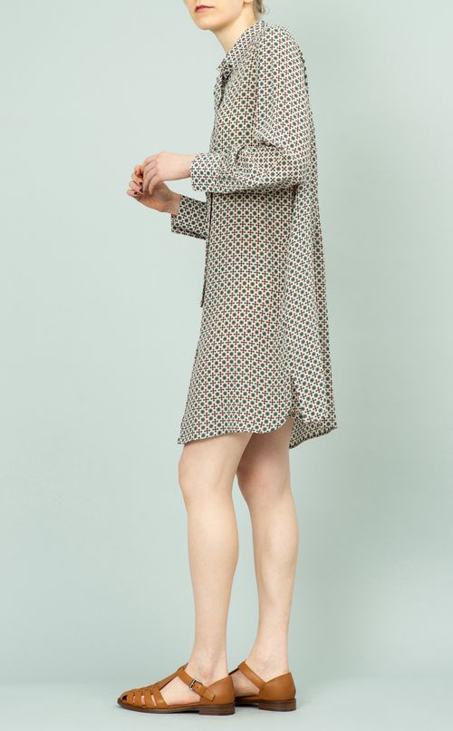 プリントシャツワンピース