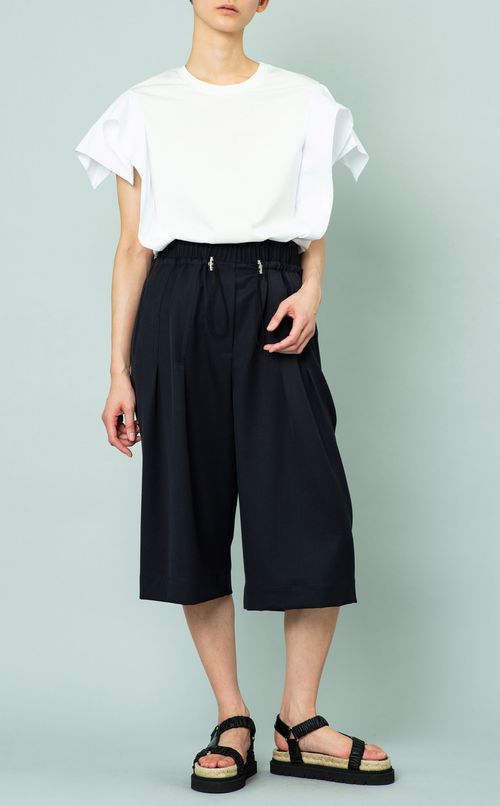 クルーネックコンビTシャツ