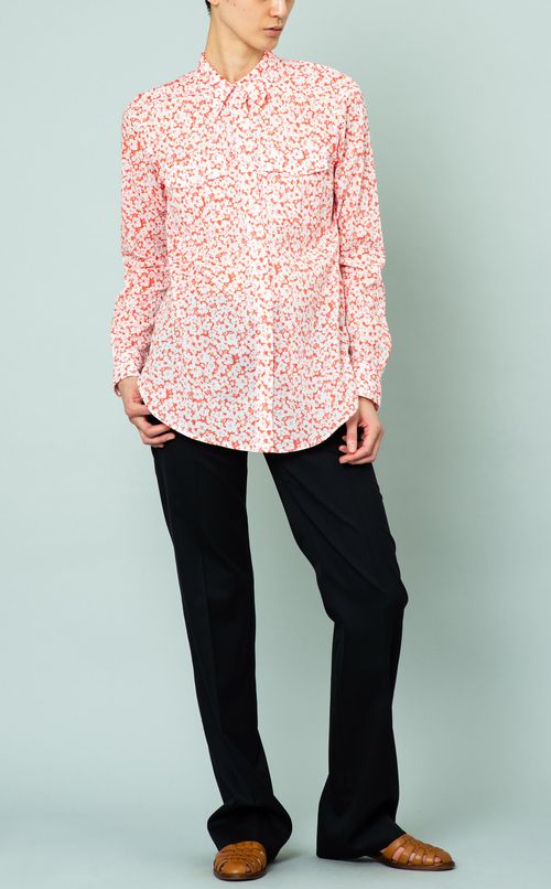 フラワープリントブラウス