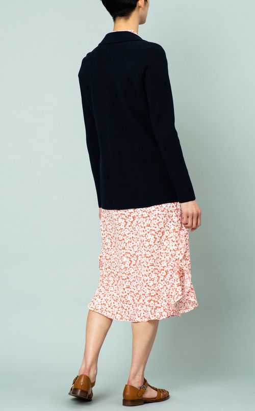 ストレッチメタルボタンジャケット