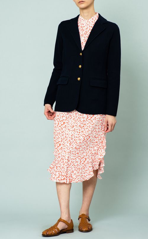 ストレッチメタルボタンジャケット