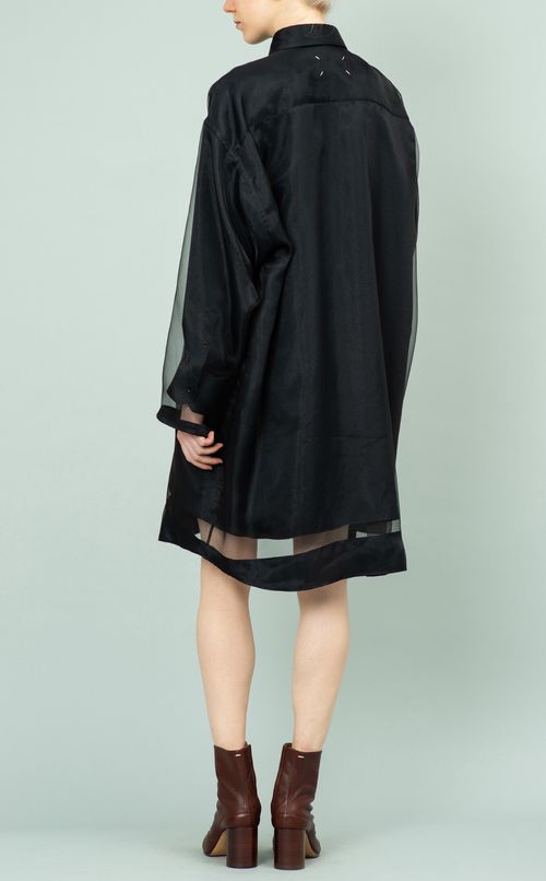 レイヤードシャツワンピース