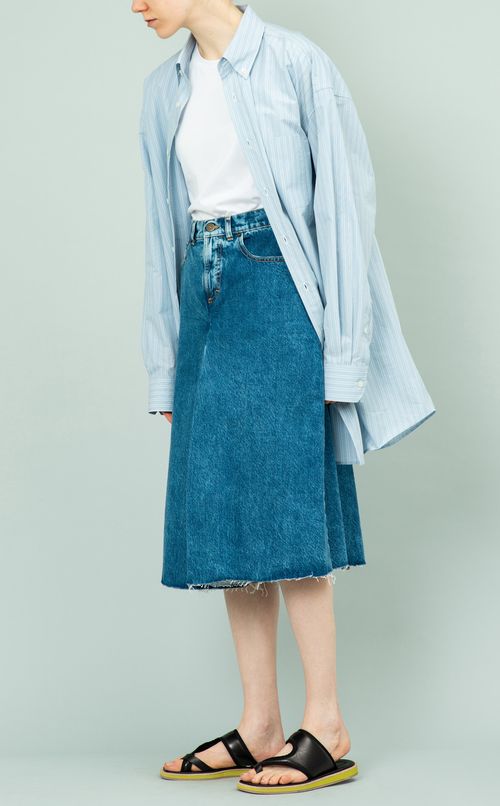 デニムキュロットパンツ