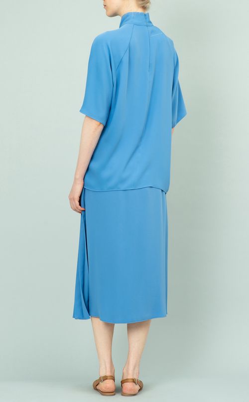 ギャザーハイネックブラウス