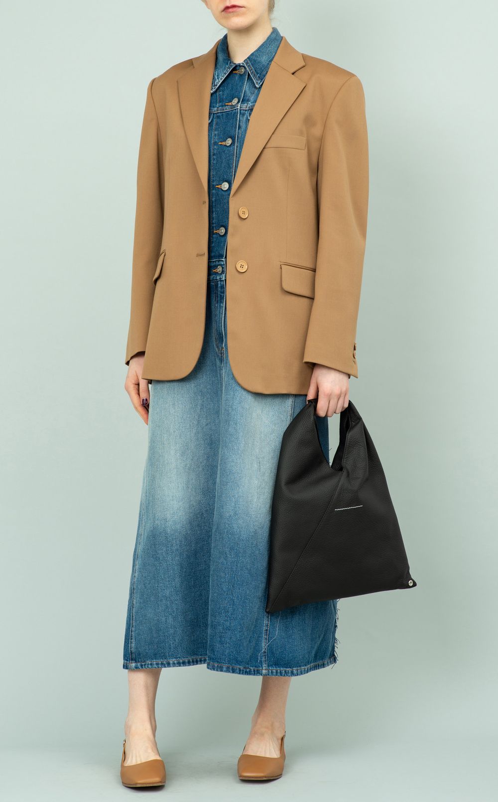 トライアングルトートバッグ（L）