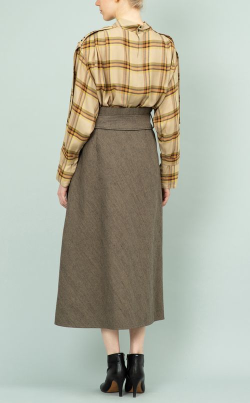 ベルト付フレアスカート